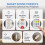 17 Keys  RF 2-Wire CCT Controller 2 Wire CCT LED Strip Controller for Two-Wire Tunable White LED Light Strip 6