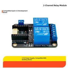 2-Kanal-Relaismodul 3-5 V, Aktiv-Niedriger Trigger, Optoisoliertes Relais-Erweiterungsboard für -Home-Automatisierung + Gehäuse
