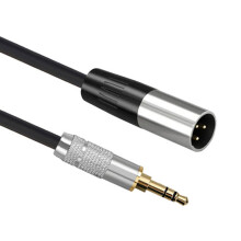 3.5mm Male to XLR 3Pin Male Audio Cable 3.5mm to XLR Male Headphone Audio Cord for Audio Device