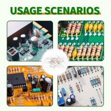 3120PCS Piece Resistor Kit, 156 Value 1/4W 1% Metal Film, From 1Ω to 10MΩ, , with Breadboard Leads