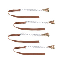 Anti-Slip Snow Chains (4 Pack) - 40cm Universal Fit for Tires, Emergency Traction Aid for Cars, SUVs, Trucks