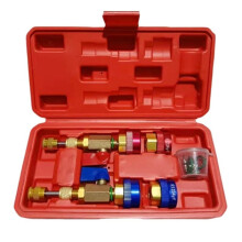 Herramienta Extractora e Instaladora Núcleos Válvulas Aire Acondicionado para R134a/R1234yf - Llave Servicio Aire Acondicionado Sin Refrigerante,