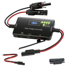 Regolatore di Carica Solare MPPT 12V, 10A per Pannelli Solari, Compatibile con Batterie LiFePO4, AGM, Gel e A Elettrolita Liquido.