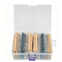 3120PCS Piece Resistor Kit, 156 Value 1/4W 1% Metal Film, From 1Ω to 10MΩ, , with Breadboard Leads