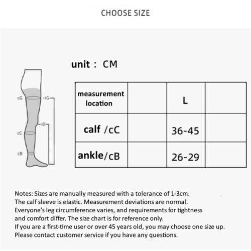 Calf Compression Sleeves 20-30mmHg for Shin Splint & Calf Support L 1