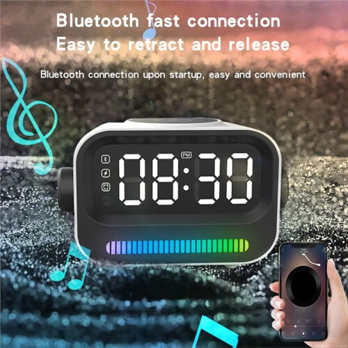 Fast Charging  Audio System, Charger for Phone, Digital Alarms Clock & Pickup Light,Large Digital LED Display 1