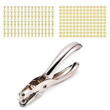 100 Pieces 8mm X 16mm (0.3 X 0.6 Inch) Round  Fastener and 300 Pieces Plated Washers with Hole Punch