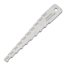 Brake Pad Measuring Tool 32Nds Brake Pad Thickness Gauge Tool 2-in-1 Technician Gauge for Brake Lining & Drum Wear