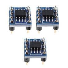 3Pcs OPA627AU Dual Precision Op Amp Module Single to Dual Op Amp Adapter Module for Audio Signal Processing Upgrade