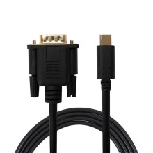 1080P Type-C to VGA Type-C Revolution 1.8M Type-C to VGA Adapter Cord for Laptop Monitor Projector