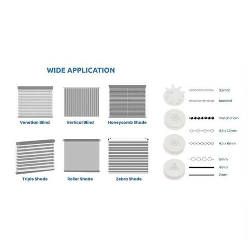 WiFi Motor for Electric Blinds and Roller Shutters, Automatic Operation, and Remote Control Via App. EU Plug 1