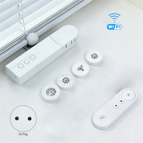 WiFi Motor for Electric Blinds and Roller Shutters, Automatic Operation, and Remote Control Via App. EU Plug 2