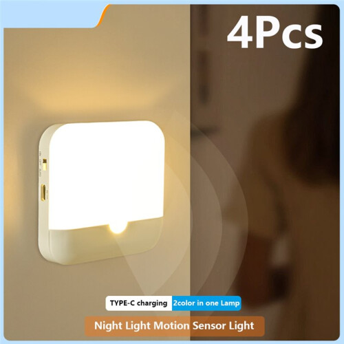 Motion Sensor Light Led Square Lamp for Bedroom Kitchen Stair Hallway Wardrobe Cupboard Lighting Night Light 2