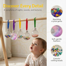 5PCS Sensory Bottle Kit for Toddlers, DIY Calming Bottles with Decorative Fillers for Kids