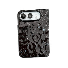 Electroplated Water Ripple Case for Duo Fold Central Axis, All-Inclusive Shockproof Hard, Anti-Scratch Black