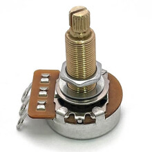 4 Stuks HD A500K/B500K/A25K/B25K/A1M/B1M Volledig Messing Metrische Grove 18-Spline Gesplitste As Potentiometer