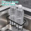 Sponge Holder for Kitchen Sink with Suction Cup, Rustproof Organizer for Sponges and Brushes No Drilling Required 6