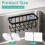 Sponge Holder for Kitchen Sink with Suction Cup, Rustproof Organizer for Sponges and Brushes No Drilling Required 7