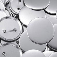 900 Pcs Blank Button Making Supplies 25mm/1 Inch Back Button Pin Making Kit Metal Badge Parts for Button Making Machine
