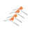 Side Brush for  Flow 2 Robot Vacuum Cleaner Replacement Vacuum Brush Parts 4PCS 2