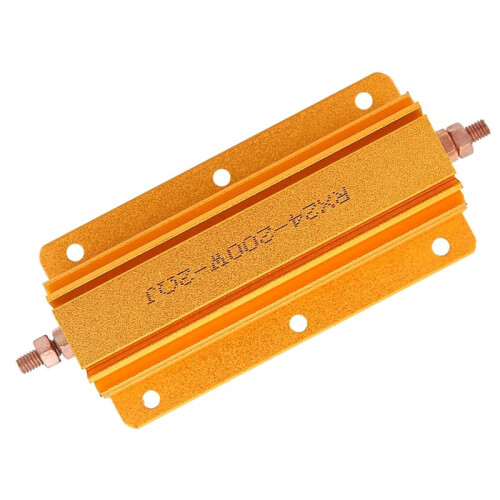 200W 2Ohm 2R High Power Resistor Aluminum with Hole, Industrial Electronics Board for Power Supply, Elevator Stage Audio 1