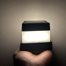 Słupek Solarny, Lampa Ogrodzeniowa, Wodoodporna, Ogrodowa, LED, Światło Ciepłe/Białe, Oświetlenie Zewnętrzne, Światło Słoneczne