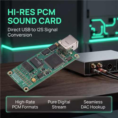 Placa de Som Assíncrona com Interface Digital USB para I2S CM6631A para DAC Amanero XMOS Italiano 2