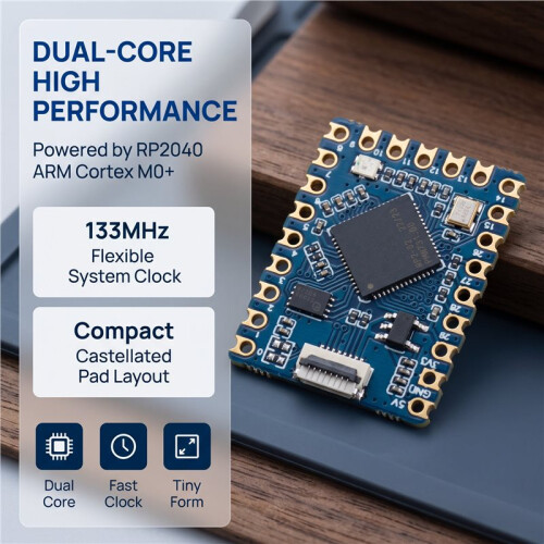 RP2040-Tiny Development Board RP2040 Tiny Development Board Module Dual Core 133MHz 264KB  2MB Flash 1