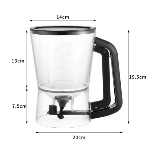 Pasta Dispenser Pasta Funnel Cup Cake Handheld Liquid Dispenser Measuring Cup Baking Tool 2