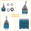 AC 3A/250V 6A/125V 6 Pin DPDT / 2 Position  Toggle 7