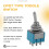 AC 3A/250V 6A/125V 6 Pin DPDT / 2 Position  Toggle 2