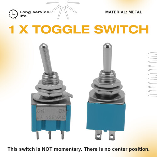 AC 3A/250V 6A/125V 6 Pin DPDT / 2 Position  Toggle 2