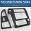 Pour  Pathfinder pour  QX4 2001-2004 Cache de Sortie D'Air Du Tableau de Bord Cache de Panneau de Climatisation Accessoires Auto 3
