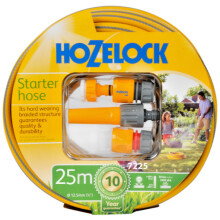 Hozelock 25m Hosepipe With Starter Set Attachments Maxi Plus 7225 12.5mm