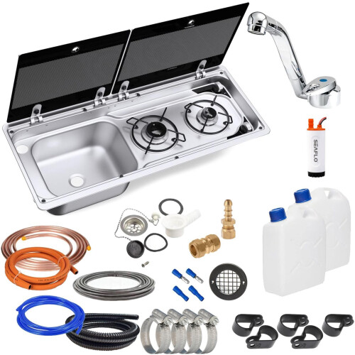 DOMETIC 9722 CAMPERVAN MOTORHOME HOB/SINK COOKER FULL INSTALLATION KIT