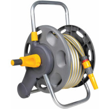 Hozelock 50m Wall Mounted Hose Reel Set with Bracket and Nozzle