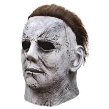 (B) Costume Mask Horror Michael Myers Mask Realistic Creative Killer Mask Latex Halloween Masks Cosplay