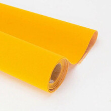 (Yellow) Self Adhesive Velvet Fabric Sticky Felt Liner for Jewelry Box Drawer Liner 5Pcs NEW