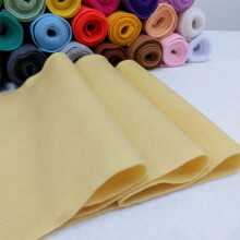 (20*92cm; Light yellow) NEW Soft Non-woven Felt Fabric Christmas Sewing Dolls Crafts DIY Material