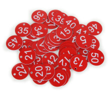 (1-50 Number) NEW 1-20/50/100 Engraved Discs Number Restaurant Table Tags Gym Locker Pub Club SALE