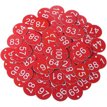 (1-100 Number) NEW 1-20/50/100 Engraved Discs Number Restaurant Table Tags Gym Locker Pub Club SALE
