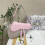 (Pink) Retro stitched saddle bag with box 1