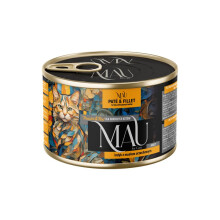 MAU Pate and Fillet Turkey with peanut butter - wet cat food - 185g