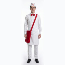 (ice cream man full set, M) Ice Cream Man Cosplay Costume Halloween Role Play Outfit Stage Performance Party Suit for Adults New