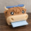 Sticky Note Holder Organizer, 3D Printed Cow Sticky Note Holder, for Offices Workspace, Offices Accessory, Fun Gift Idea 1