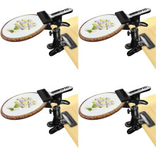 4X Metal Embroidery Hoop Holder - 360 Rotated Adjustable Table Clamp Stand Clip,Tabletop Clamp, Embroidery