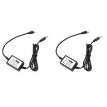 2X USB C PD12V 15V 20V to 24V DC5.5x2.1mm Connector Power Cable Fast Charging Adapter