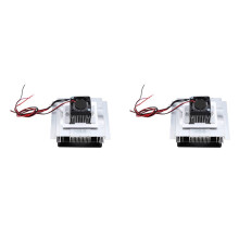 2X Radiador de Sistema de Enfriamiento con Módulo de Placa Peltier Termoeléctrico para Espacios Pequeños