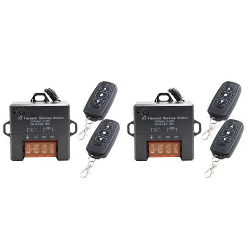 2X Forward Reverse Remote Control  for  Motor  5V-48V 10A Linear Actuator Winch Solenoid Relay Contactor