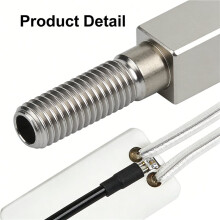 2X for CC2 Upgraded Hotend Kit Detachable Heating Block Throat Kit Chromium Zirconium Copper Nozzle Hot End Part